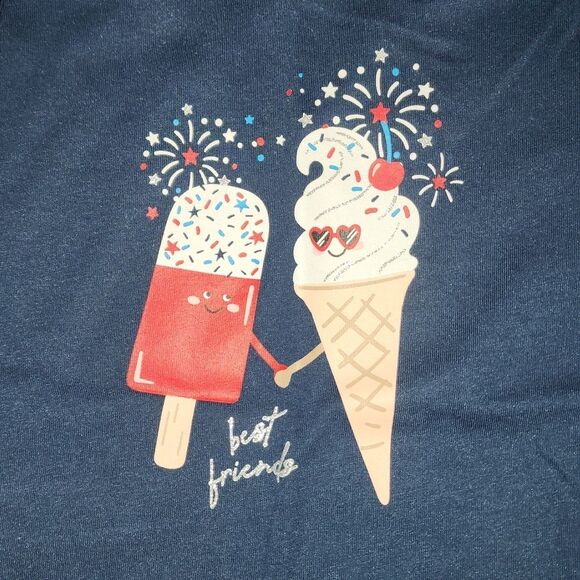 Way to Celebrate Patriotic ice cream tank top Size S - Picture 2 of 4